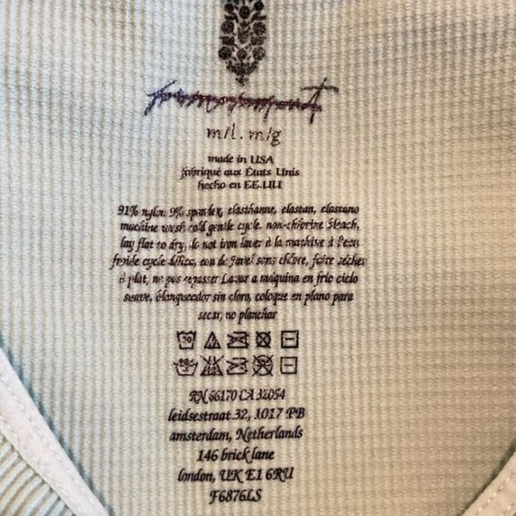 NWOT Free People Cut It Out Green Long Sleeve Top - Picture 7 of 8